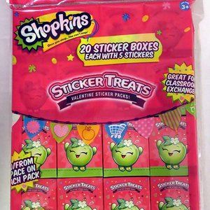 Shopkins Valentine Sticker Treats
